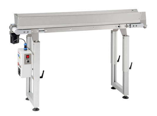 Chariot d'entrée - Master In-line production systems Iutput conveyor belt